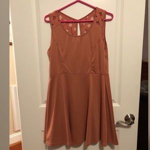 Pink lace dress